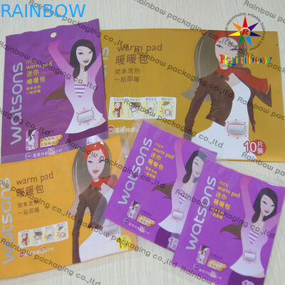 Zip Lock Plastik Kosmetik Compact Kemasan datar Untuk Pad Hangat