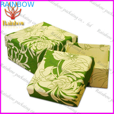 Perhiasan Kemasan Kotak Kertas Mewah, Kotak Karton Desain Kustom