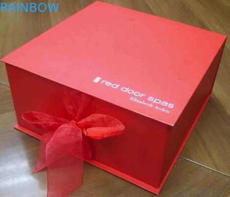 Top Grade Folding Karton Kertas Kotak Merah Untuk Gift Packaging