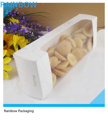 Kotak Kemasan Kertas Kue Mewah Daur Ulang Dengan Jendela Transparan