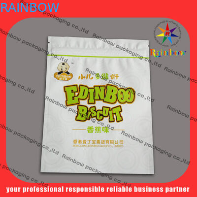 Kustom PET / AL / PE Printing Mylar Snack Bag Packaging Dengan Printing Colorful