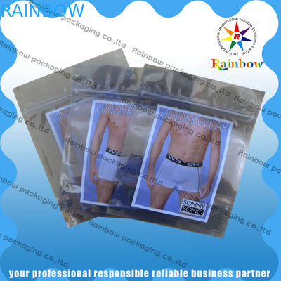 PET / PET / PE Laminasi Perusahaan Anti Statis Transparan Aluminium Bag Dengan Ziplock