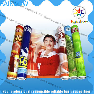 Colorful Printed Kustom Material Komposit Plastik roll Makanan Kemasan Film