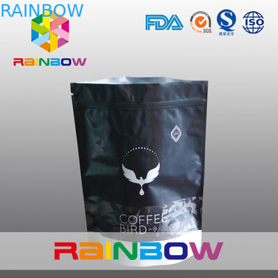 Flat tiga sisi disegel ritsleting mylar foil dengan lubang hange