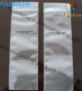 Ziplock White Tree Side Seal Foil Kantong Tas Dilaminasi Dengan Air Mata Takik