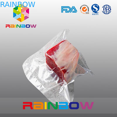 8 "X50 'PA / PE Bahan Vacuum saver texturesealer gulungan dengan sisi Halus dan Saluran / sisi timbul