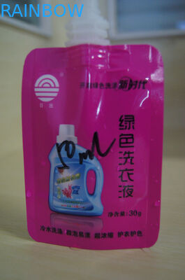 Air Bukti Spout Pouch Packaging Pet / NY / PE Printing Untuk Deterjen Laundry