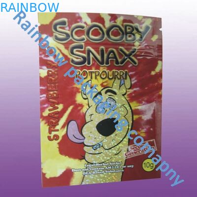 Kemasan Dupa Herbal Ziplock, Kantong Plastik Zip Pencetakan Berwarna-warni yang Disesuaikan