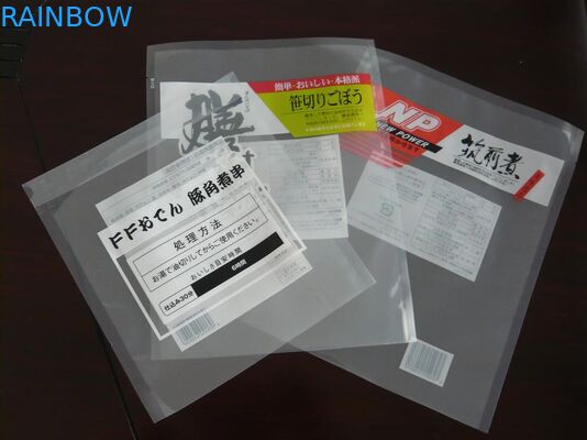 Makanan Transparan Vacuum Seal Bags Sticker Untuk Memasak / Membersihkan