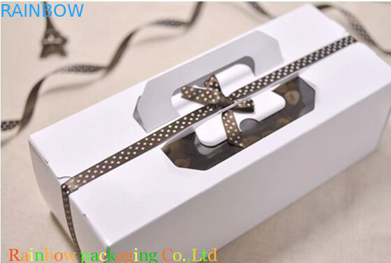 Clear Window Chocolate Kemasan Box Menangani Matt / Gloss Laminasi Daur Ulang