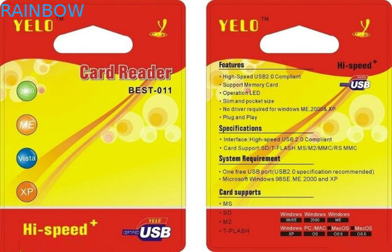 Custom Logo Batal Blister Pack Packaging Untuk Card Reader Paket