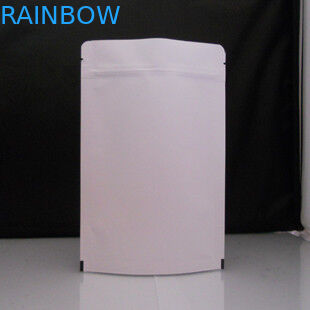 Butir / Kopi Kemasan Kantong Kertas Disesuaikan Ditutup Kembali Putih