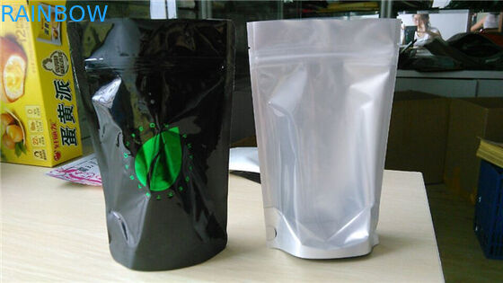 Kemasan Custom Printing Foil Pouch Dengan Zipper Dan Bottom Gusset Untuk Kemasan Beras