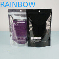 Stand Up Aluminium Foil Bag didaur ulang Shiny Dengan Zipper Seal