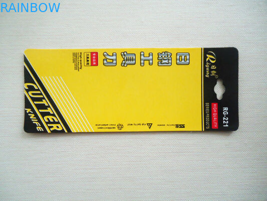 Colorful Blister Card Packing Untuk Knife Kemasan Dengan Tunggu Lubang