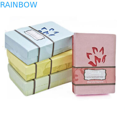 Atrractive Gift Box Packaging Daur Ulang Kertas Art Pink Untuk Sabun Biasa