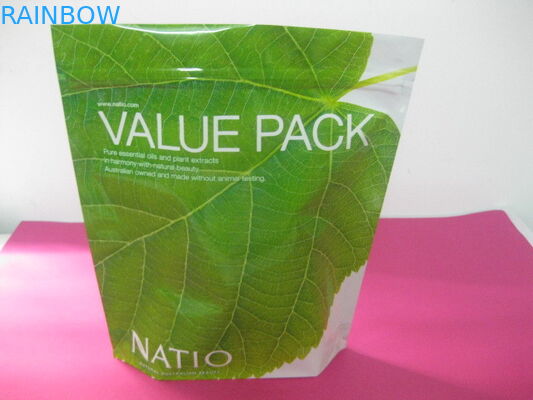 Ziplock Green Stand Up Pouch Bag Zipperlock untuk Krim Wajah
