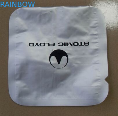 Produk Elektronik Kemasan Kantung Foil Sudut Bulat Perak Segel Tiga Sisi