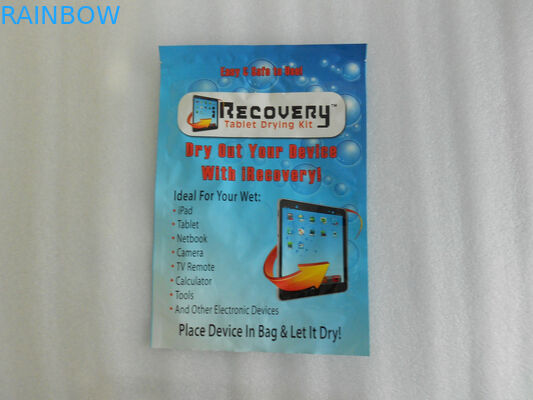 Tiga Side Seal Percetakan Foil Pouch Kemasan datar Ziplock untuk Produk Elektronik