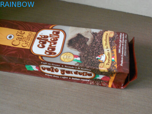 Tas Kemasan Biji Kopi Aluminium Matte Finish Brown Foil Pouch