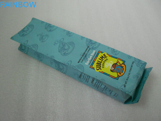Biru Side Gusset Aluminium Foil Kemasan, Coffee Bean Kemasan