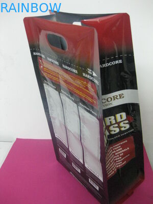 Kemasan Kantong Plastik Side Gusset yang Dicetak, Kemasan Punch Hole Coffee Bean