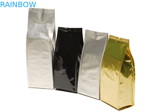 Perak Vakum Udara-penghalang Foil Pouch Packaging Matte Finish