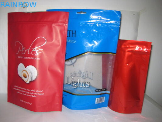 Matte Finish Tea Bags Packaging, Zipper Kopi Kemasan Bag Stand Up