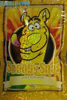 Tas Herbal Dupa Glossy 10g Scooby Snax Hologram Yellow Potpourri