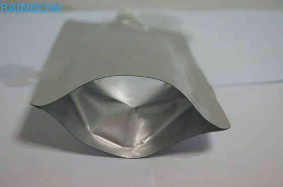 Custom Silver Aluminium Foil Spout Pouch untuk Kemasan Cair