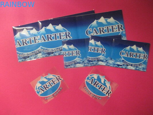 Botol Air Minum Mineral Menyusut Lengan Pencetakan Biru Panas