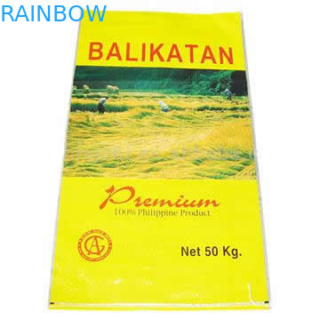 Tas Kemasan Plastik Makanan Kuning Lamin 3-sisi Pencetakan Kustom Segel