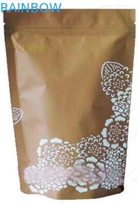 Stand Up Kraft Paper Coffee Packaging Bag dengan Pattern Pattern