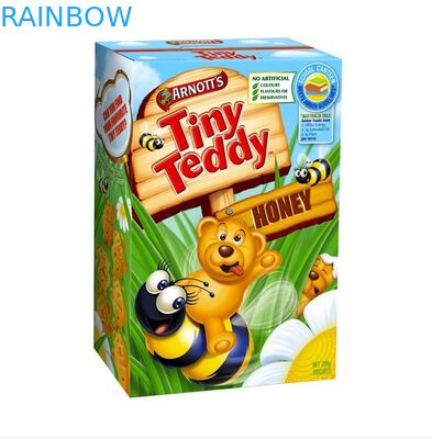 Kartun Cubic Kecil Teddy Paper Box Packaging Untuk Baby Cookies