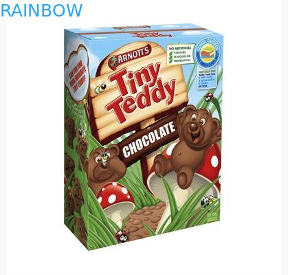 Kartun Cubic Kecil Teddy Paper Box Packaging Untuk Baby Cookies