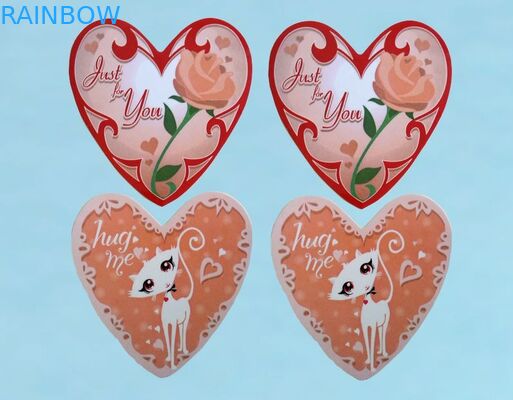 Stiker Bentuk Hati Notebook Self Adhesive Dengan Pola Kartun