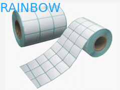 Label Stiker Perekat Kertas Persegi Panjang Putih Tidak Dicetak Dalam Gulungan