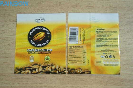 Cafe Macchiato Pet Heat Shrink Sleeving Untuk Kemasan Piala Kopi