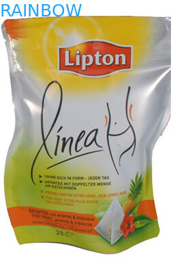 Anggun Curved Lipton PET / VMPET / PE Tea Packaging Bags Stand Up