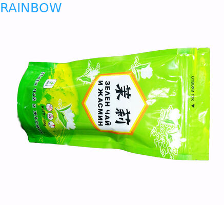 Shiny Peak Green Tea Bags Kemasan Stand Up Aluminium Foil Jasmine Pouch