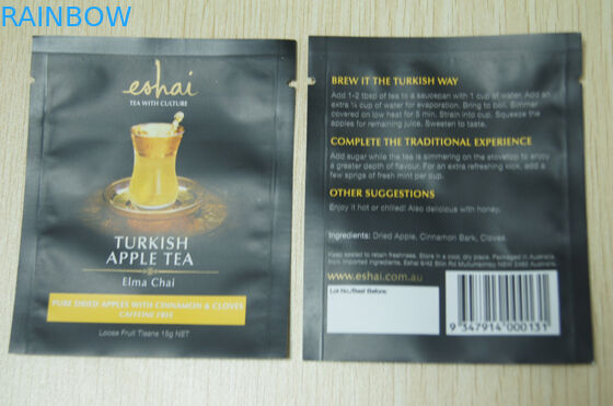 10g Kantong Teh Kemasan Kecil / Kantong Teh Matt Finish Instan Hitam