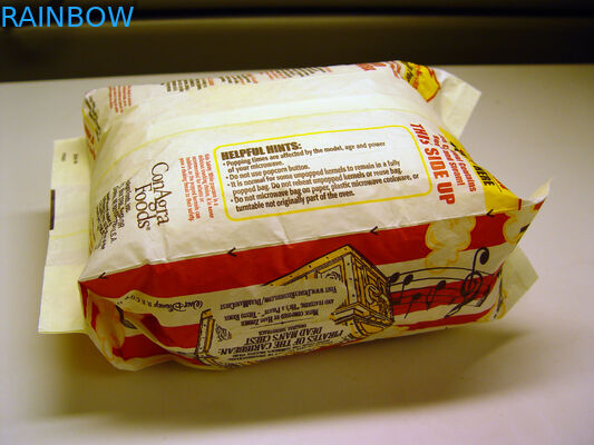 Brown Paper Back - Side Food Seal Vakum Tas Dilaminasi Dengan Pencetakan Berwarna - warni