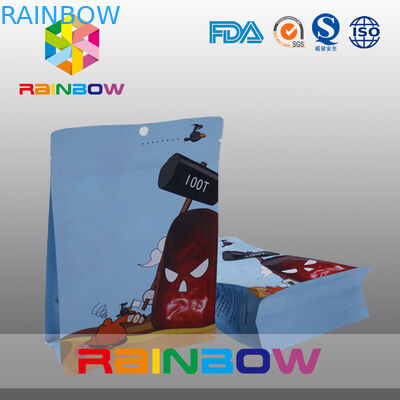 Tas Snack Bawah Datar Ditutup Kembali Dengan Gambar Kartun Untuk Anak-Anak