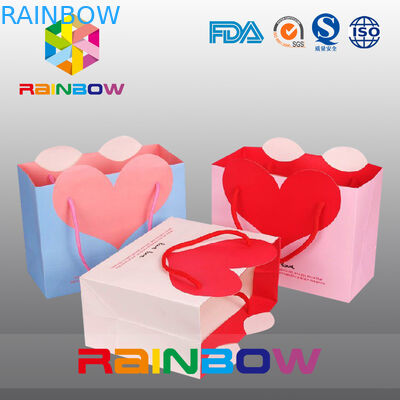 Mode Colorful Printing Disesuaikan Paper Bags / Snack Kraft Paper Bag Untuk Hadiah