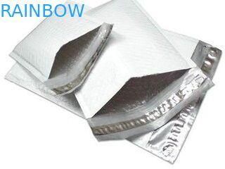 Three Side Seal Front Transparan Kembali Foil Tas Anti Statis Dengan Ritsleting Dan Notch Air Mata