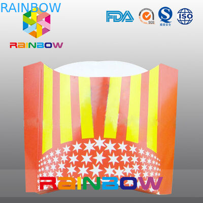 Biodegradable Mengambil Kotak Kertas Sekali Pakai Kentang Goreng Perancis