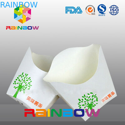 Disesuaikan Pakai Mengambil Kotak Kertas Bawah Datar French Fry Packaging