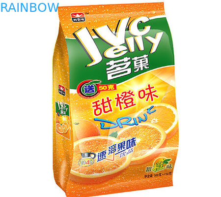 Plastik Shining Finish Flat Bottom Stand Up Chips Kemasan Tas Dengan Tear Notch