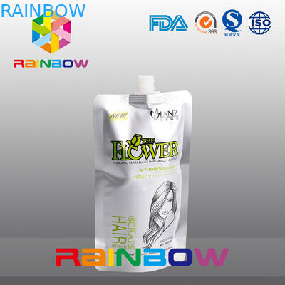 Disesuaikan Aluminium Foil Stand Up Pouch Kemasan Spout Cair