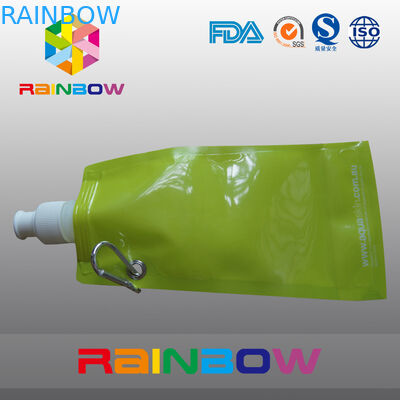 Keamanan Food Grade Spout Pouch Kemasan Dengan Matel Rim Untuk Air